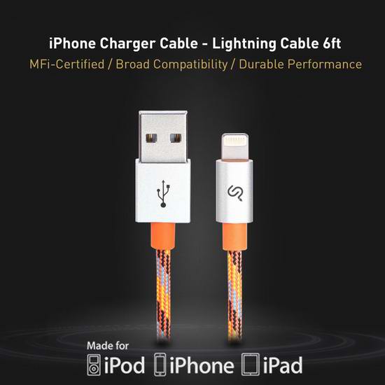  今日闪购：PrimeCables 苹果MFi认证 Lightning iPhone iPad 数据线3.1折 5.99加元包邮！