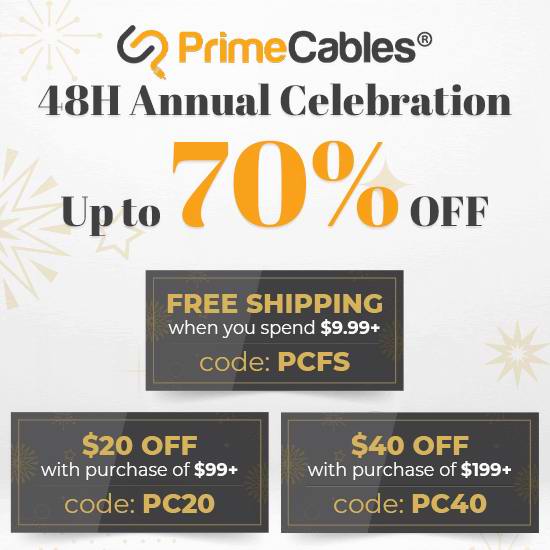  白菜价！PrimeCables 7周年大促！精选大量电子产品、办公用品、办公家具、生活用品等3折起+最高满减40加元！个别款低至0.4折！