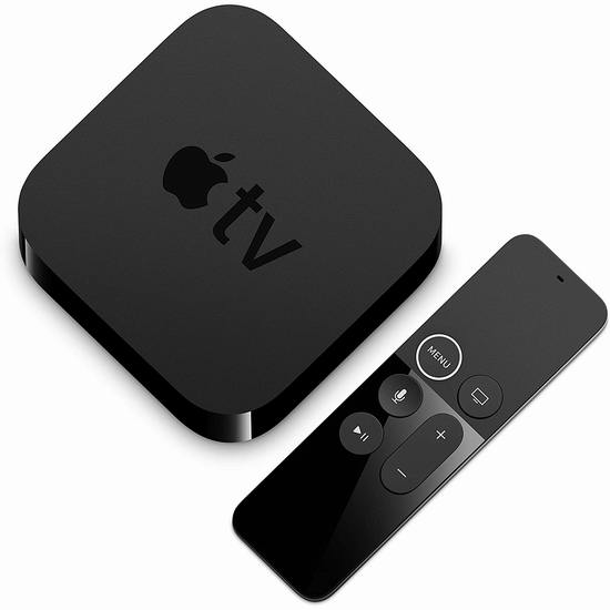  历史新低！Apple TV 4K超高清 苹果电视机顶盒（64GB）8折 199.96加元包邮！