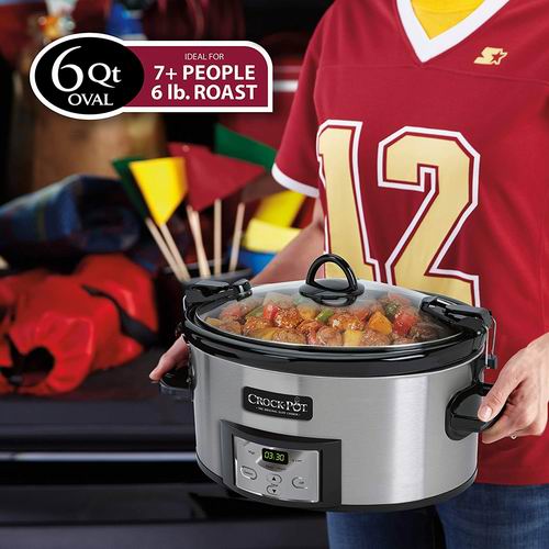  Crock-Pot SCCPVL610-S 6 夸脱慢炖锅 6.8折 59.99加元，原价 87.6加元，包邮