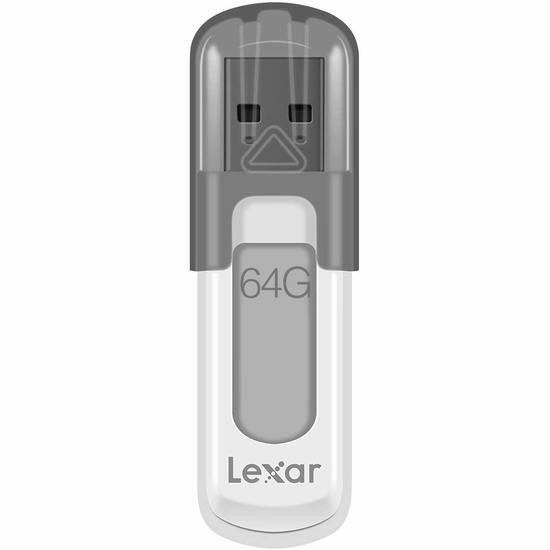  历史新低！Lexar JumpDrive V100 64GB USB 3.0 闪存盘 U盘6折 8.99加元！