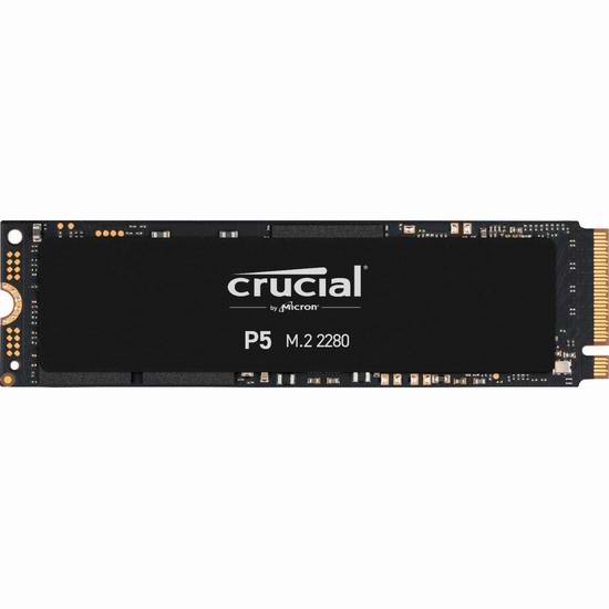  Crucial 英睿达 P5 1TB 3D NAND NVMe 固态硬盘 124.99加元包邮！
