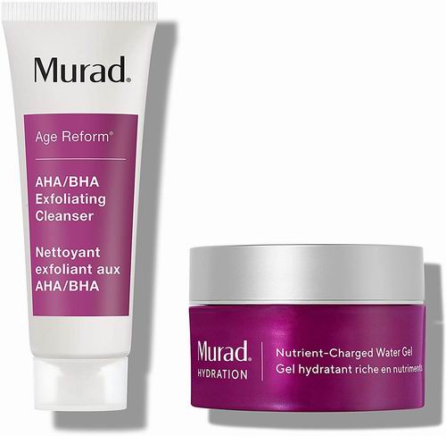  Murad AHA/BHA去角质洁面乳+水动力保湿啫喱旅行装 13.5加元，原价 27加元