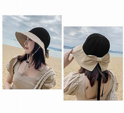  Pesaat 网眼蝴蝶结宽边沙滩帽 /渔夫帽 12.35加元（5色可选），原价 17.99加元