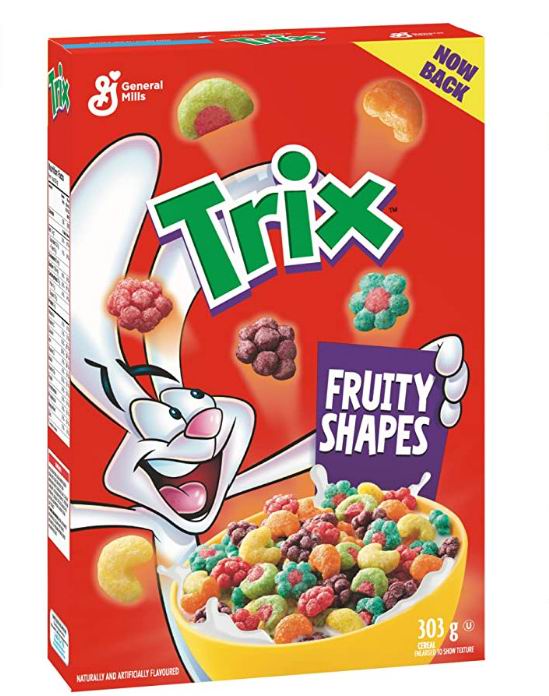  Trix Fruity Shapes 早餐麦片 2.97加元