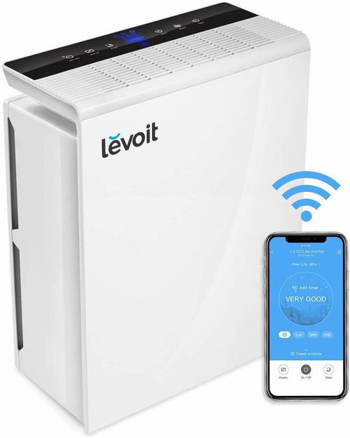  LEVOIT 家用智能 WiFi 静音空气净化器 7.6折 183.13加元，原价 239.99加元，包邮