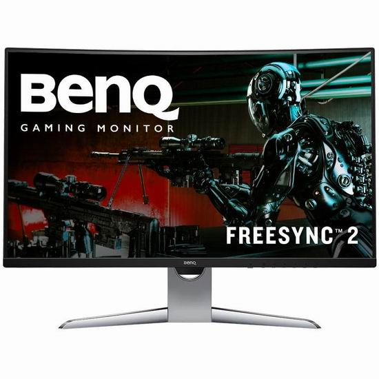  历史新低！BenQ 明基 EX3203R 32英寸 144Hz 曲面全景游戏显示器 7.2折 429.98加元包邮！