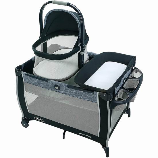  Graco Pack 'N Play Day2Dream 二合一 多功能婴儿摇篮/豪华游戏床6.3折 188.99加元包邮！会员专享！