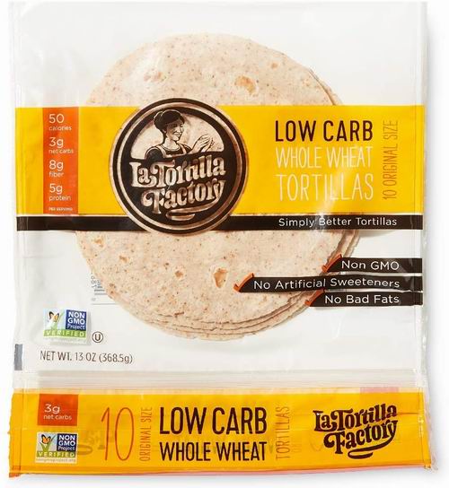  La Tortilla Factory 非转基因 高纤维全麦玉米饼10张 5.97加元