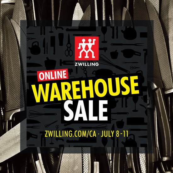  白菜价！最后一天！Zwilling 双立人私密大促，精选高端刀具、锅具、厨具、小家电等1.8折起+额外9折+抽送价值230加元主厨刀！