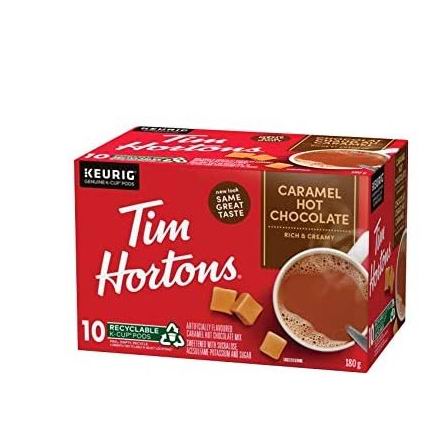  Tim Hortons 焦糖热巧克力胶囊10杯 8.98加元，多种口味可选！