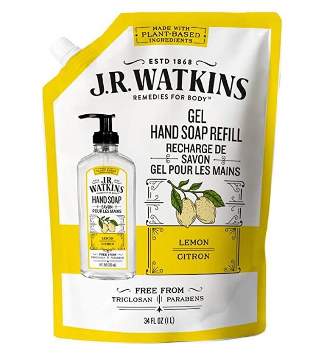  J.R. Watkins 柠檬香型洗手液补充装 1升 5.99加元