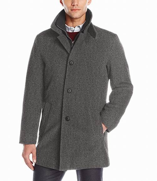 Calvin Klein  Coleman男士52%羊毛混纺外套 51.72加元+包邮（46码）
