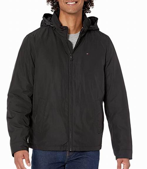  白菜价！Tommy Hilfiger  Poly-Twill 男士拉链夹克 42.5加元（M码），原价 182.28加元，包邮