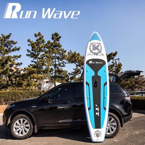 Runwave 11英尺加大 SUP充气站立式桨板6.9折 299.73加元包邮！
