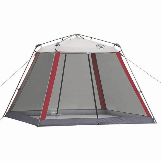  Coleman 10 x 10英尺 SPF 50+防晒 便携式防蚊遮阳棚7.6折 148加元包邮！