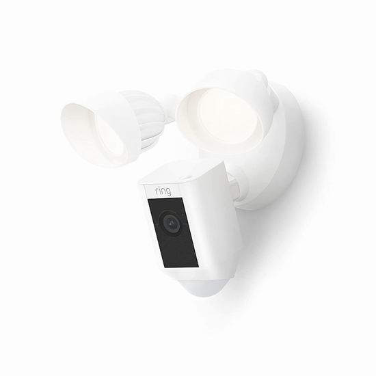 Ring Floodlight Cam Plus 超亮感应照明/双向语音/警笛 家庭安防摄像头 194.99加元包邮！会员专享！
