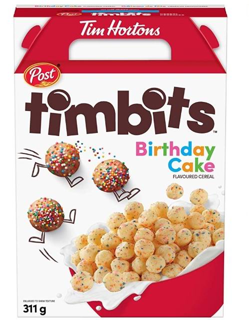  Post Timbits 生日蛋糕早餐麦片 311克 1.97加元，原价 3.99加元
