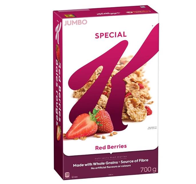  Kellogg's Special K 草莓早餐脆片 700克 7.98加元，原价 8.99加元