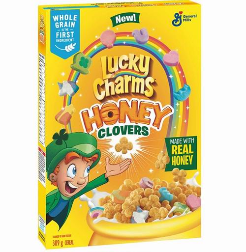  Lucky Charms 蜂蜜三叶草麦片 309克  2.99加元