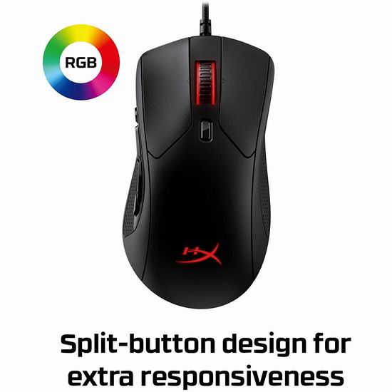  历史新低！HyperX Pulsefire Raid 11按钮可编程 游戏鼠标4.7折 39.99加元包邮！
