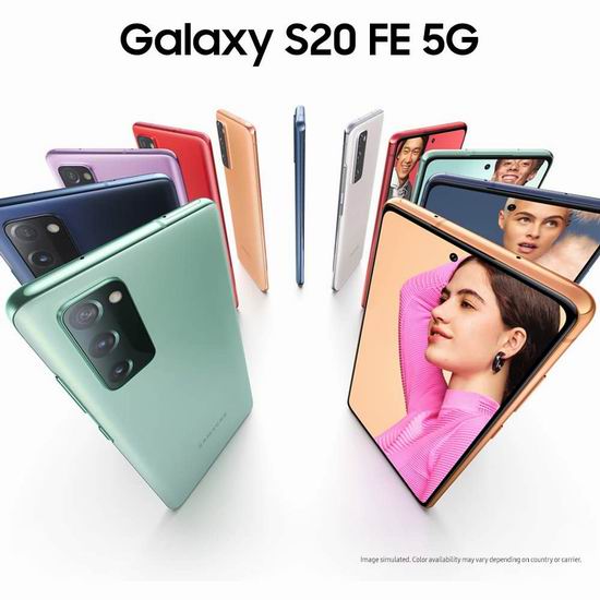  Samsung 三星 Galaxy S20 FE 5G 6.5英寸准旗舰智能手机 699.99加元包邮！