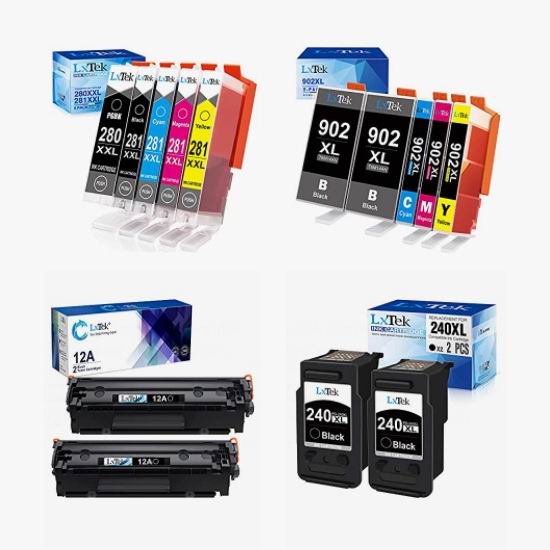  金盒头条：精选多款 LxTeK 惠普、佳能喷墨、激光打印机兼容墨盒、墨粉8折，低至24.15加元！