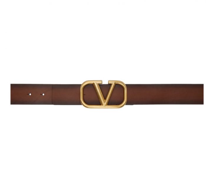  Valentino Garavani 男士时尚 VLogo 腰带 462加元，原价 770加元，包邮