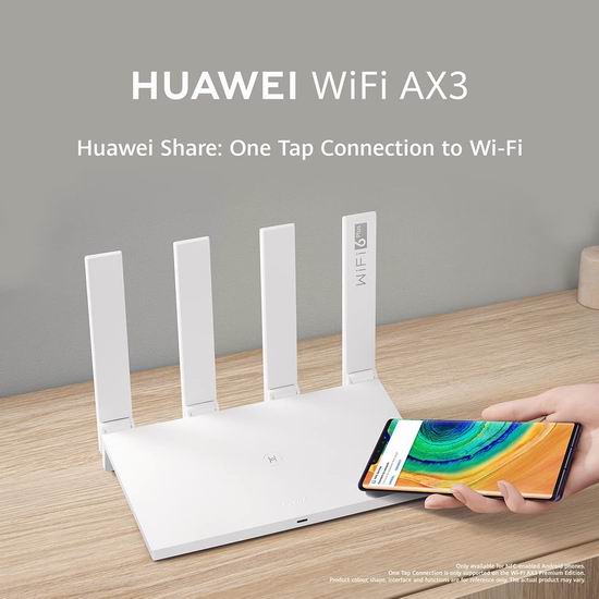  HUAWEI 华为 AX3 WiFi 6 疾速无线路由器6.2折 98.99加元包邮！支持儿童健康上网，防沉迷！