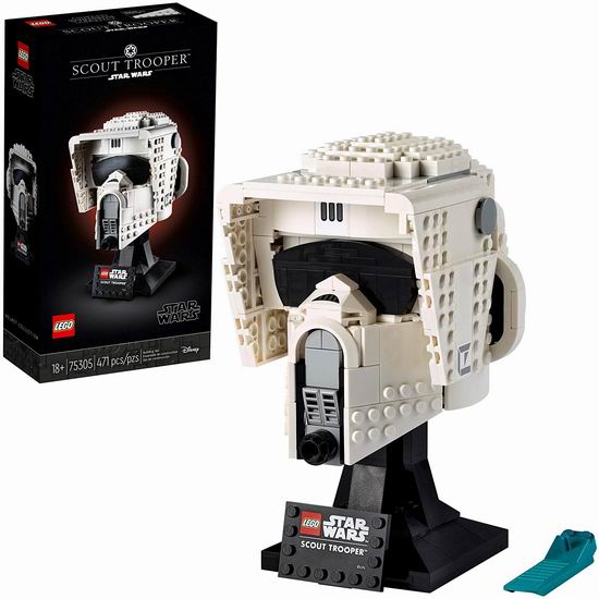  LEGO 乐高 75305 星球大战 侦察兵头盔（471pcs）8折 55.99加元包邮！