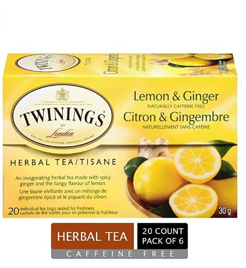  Twinings 柠檬生姜茶 20包 23.94加元