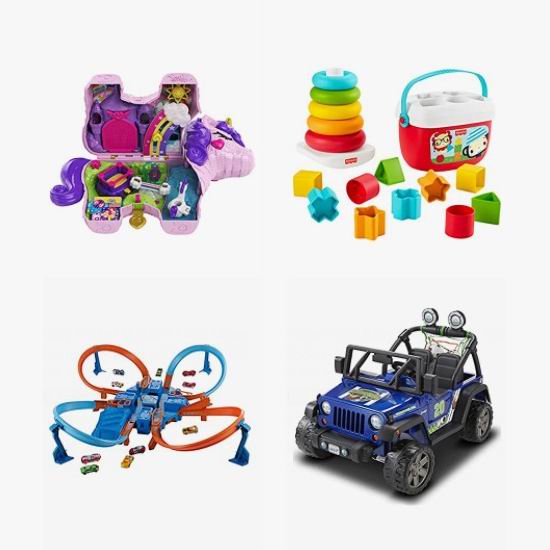  金盒头条：精选 Fisher-Price 费雪、​Barbie、Power Wheels 儿童玩具、玩偶、电动车、轨道赛车等6.8折起！低至18.39加元！