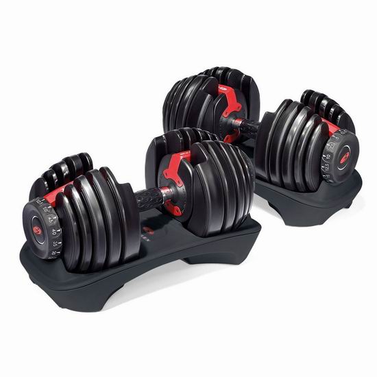  手慢无！Bowflex SelectTech 552 可调节式 健身哑铃两件套 399加元包邮！