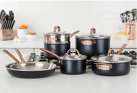  厨具界的爱马仕品牌！Viking 不锈钢锅具11件套 960加元，原价 1800加元，包邮