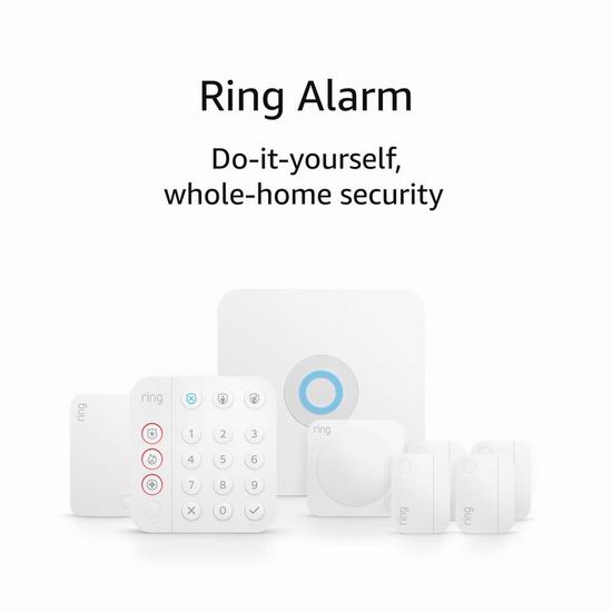  历史最低价！第二代 Ring Alarm 专业家庭全屋安防监控系统8件套5.9折 199.99加元包邮！
