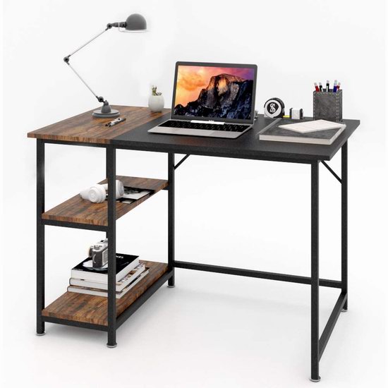  历史新低！POWAITER 39英寸 时尚复古木纹电脑桌/办公桌3.4折 54.99加元包邮！