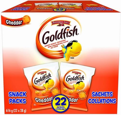  Pepperidge Farm 金鱼饼干（22包*28克）超值装 7.59加元！