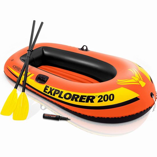  逆季清仓！Intex Explorer 200 双人充气船+船桨套装4.4折 19.97加元！