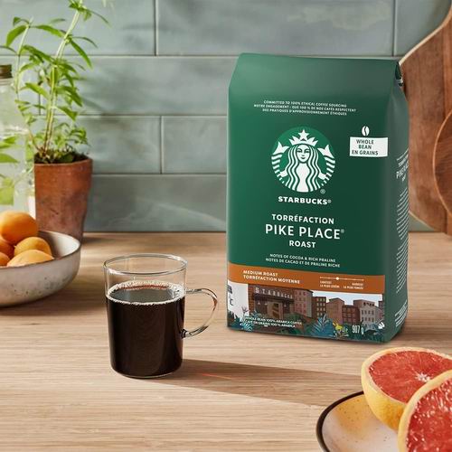  Starbucks 星巴克 烘培咖啡豆（907克） 18.04加元（原价 22.49加元）
