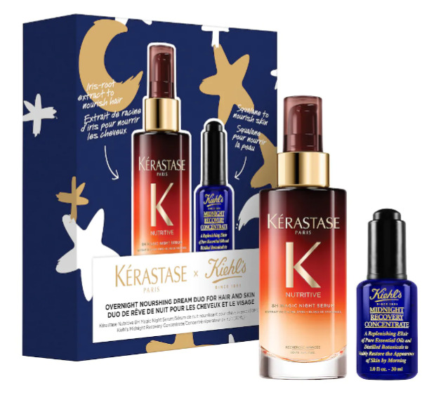  Kérastase x Kiehl's 午夜精华+夜间修复护发精华2件套 98加元（价值 134加元）