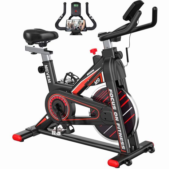  MEVEM 35磅飞轮 高品质家用动感健身自行车6.9折 277.49加元限量特卖并包邮！