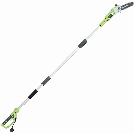  GreenWorks 20192 6.5安培 8 英寸电动修枝机 109加元包邮！