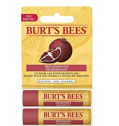  Burt's Bees 100% 天然保湿润唇膏2支  石榴味 6.64加元，原价 8.49加元