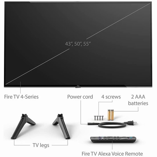 历史新低！Amazon Fire TV 4-Series 50/55英寸4K超高清智能电视 389.99-449.99加元包邮！