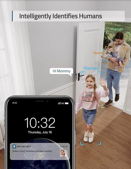 eufy Security 2K超高清 AI智能识别 家庭安防 室内无线摄像头 54.99加元包邮！