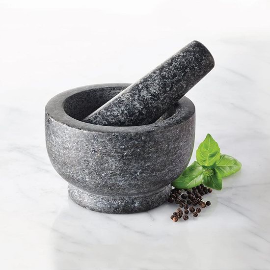  Lagostina 1.3杯量 捣蒜捣药磨香料 天然花岗岩 石杵+石臼套装 28.99加元（原价 34.4加元）