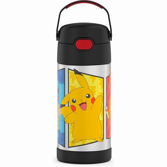  历史新低！Thermos 膳魔师 Funtainer 12盎司 Pokemon 儿童不锈钢保温杯5折 9.97加元！