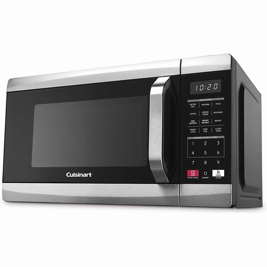  近史低价！Cuisinart 美康雅 CMW-70C 0.7 cu-ft 紧凑型不锈钢微波炉5.3折 121.6加元包邮！