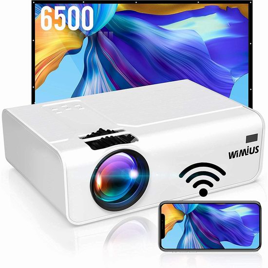  历史新低！WiMiUS K2 原生1080P 6500流明 WiFi无线 家庭影院投影仪3.9折 104.99加元包邮！