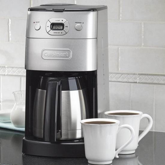  Cuisinart 美康雅 DGB-625C 12杯量 全自动研磨美式咖啡机4.9折 79加元包邮！